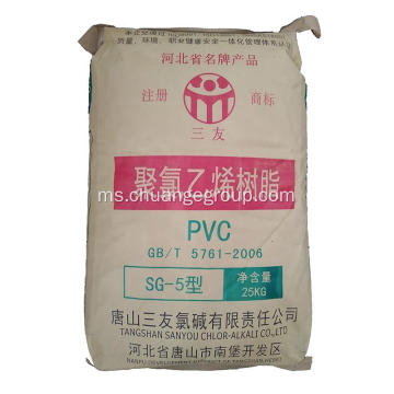 Sanyou PVC Resin Karbonat Berasaskan Nilai K 65-67
